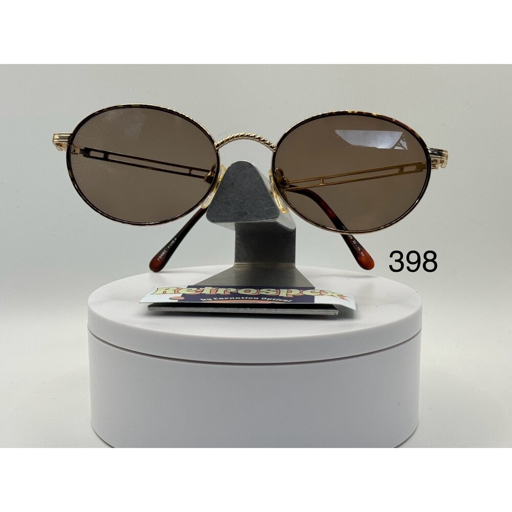 Vintage Y2K Style Eyeglasses NOS 2000s Brown Lens Jio Bendini 5124 Gold/Demi